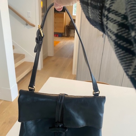 Dooney & Bourke Florentine Dark Brown Medium Toggle Shoulder Bag - Picture 3 of 9